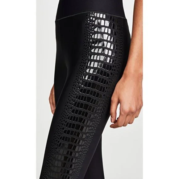 Ultracor Ultra High Crocodile Legging Nero Patent Size Small - Picture 3 of 6